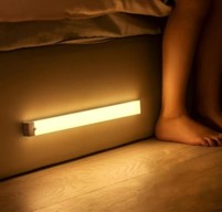 مصباح LED بمستشعر حركة، مص